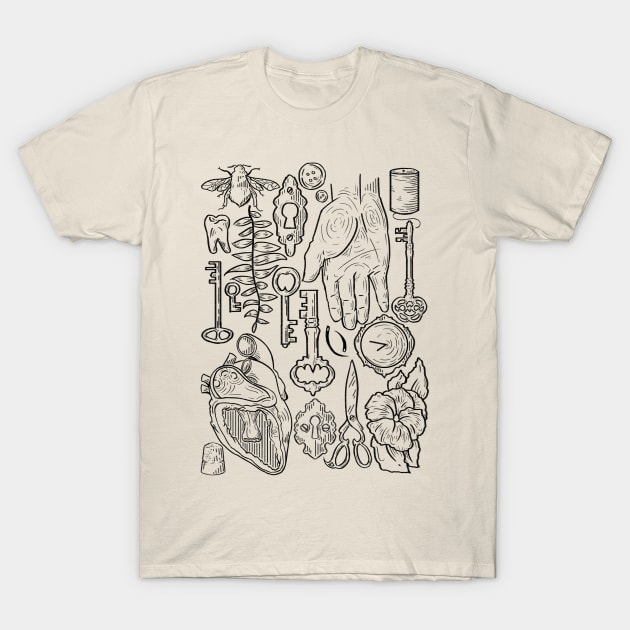 Oddities T-Shirt by HauntingBeautyArt